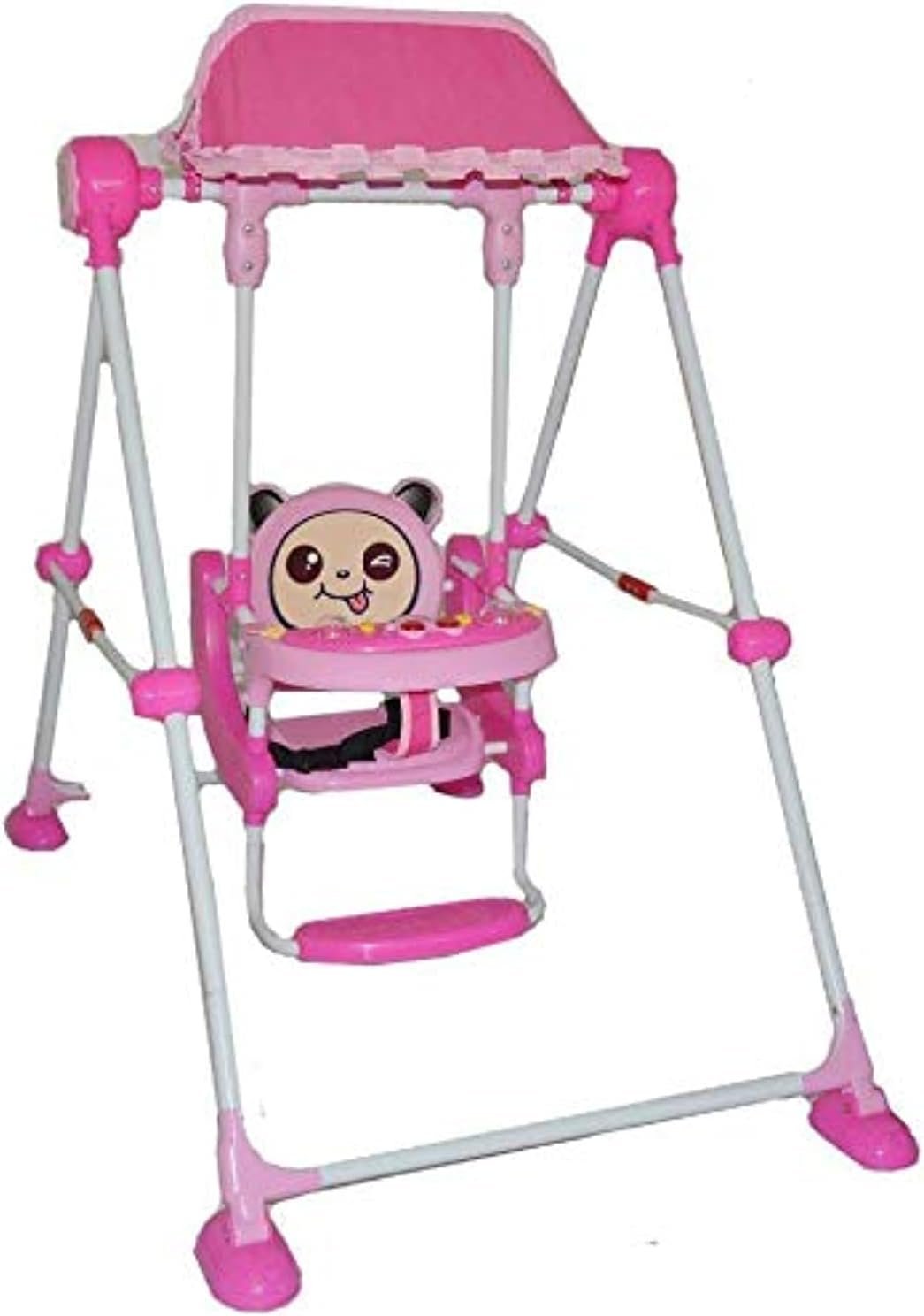 Baby Swing Jumper with Canopy | Infant Baby Swing with Music & Activity Tray, Footrest | Toddler Bouncer Swing Chair for Kids