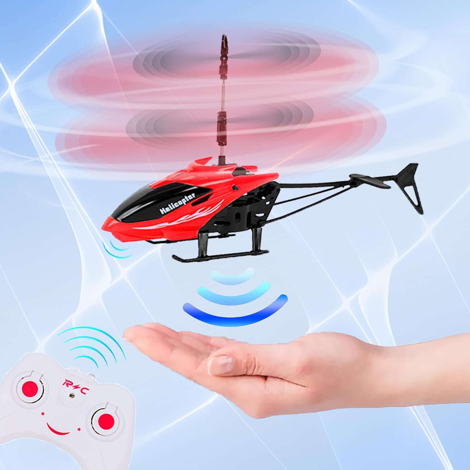 Remote Control RC Helicopter Toy for Kids – Rechargeable Mini Radio Controlled Helicopter with LED Lights, 360° Flight & Easy Controls - Image 2