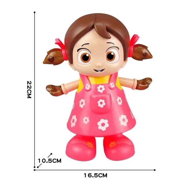 Dance Girl Toy with Flashing Lights and Musical Sound – Interactive Walking & Dancing Doll for Kids - Image 2