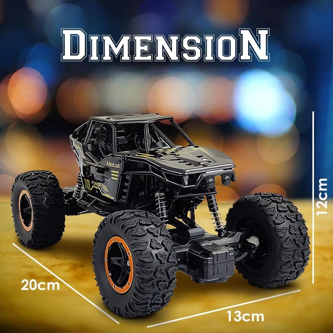 RC Rock Crawler Alloy Car 1:16 Scale | Remote Control Off-Road Climbing Buggy with Rechargeable Battery - Image 2