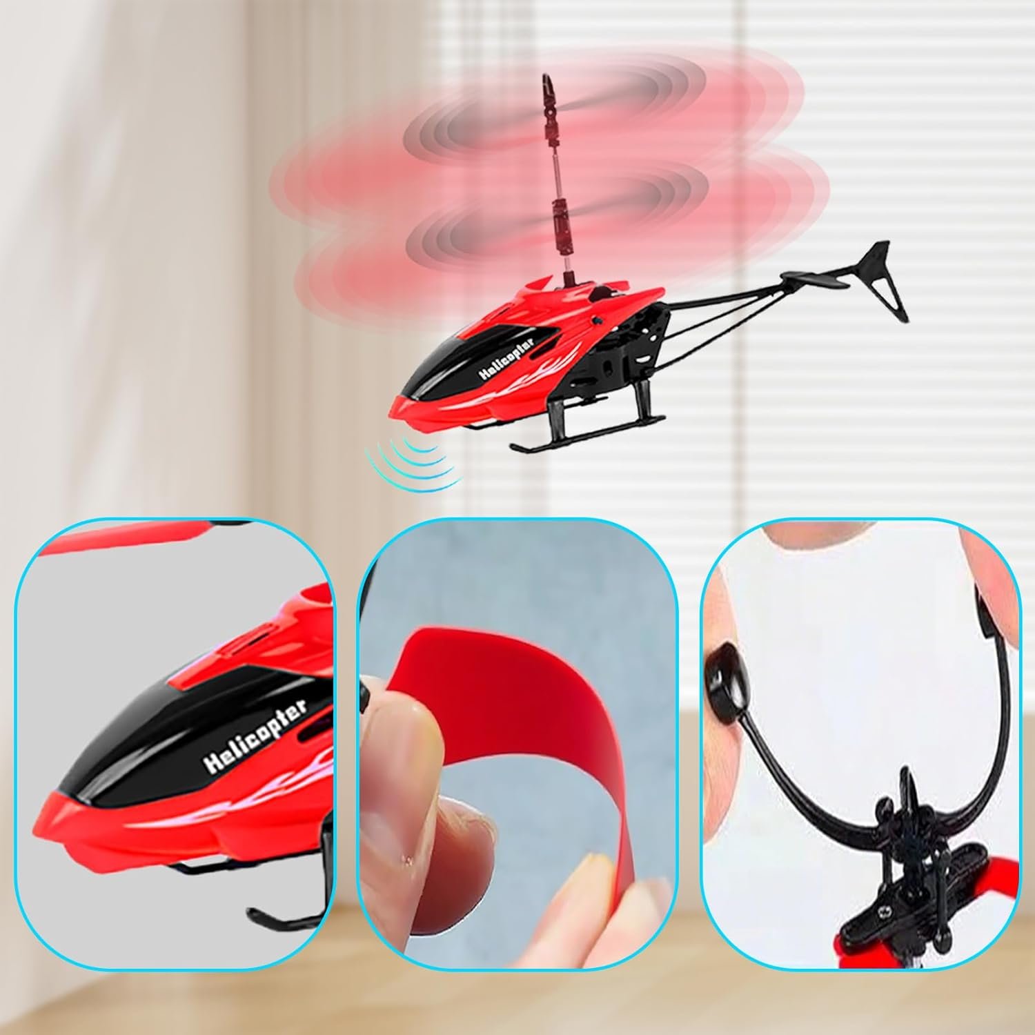 Remote Control RC Helicopter Toy for Kids – Rechargeable Mini Radio Controlled Helicopter with LED Lights, 360° Flight & Easy Controls - Image 4