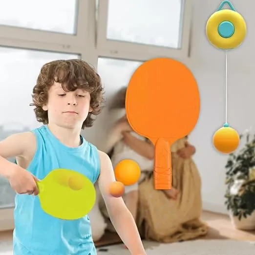Ping Pong Trainer Game for Kids – One-Click Table Tennis Training Toy with Paddles & Ball - Image 2