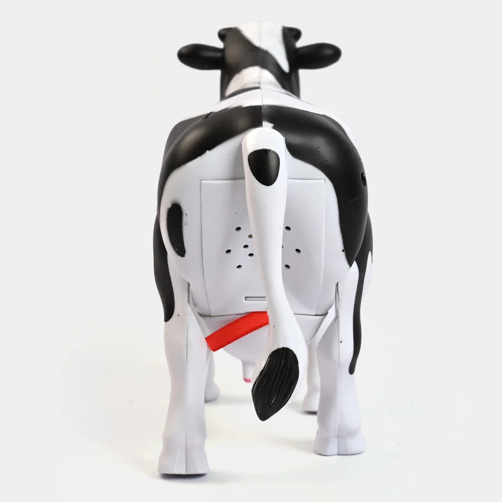 Battery Operated Walking Cow Toy for Kids – Interactive Moving Milk Cow with Shaking Head & Tail, Sound, Light-Up Eyes & Moving Legs | Ages 3+ - Image 3