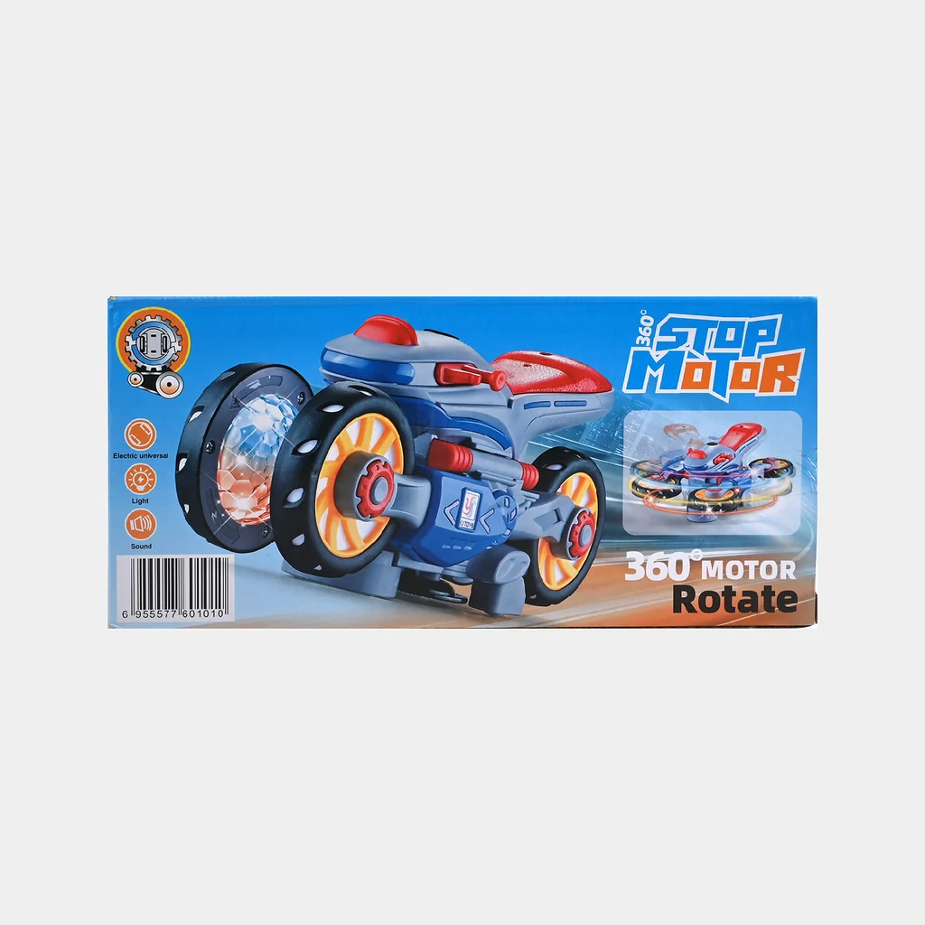 360° Rotating Stunt Motor Bike Toy for Kids – Electric Universal Wheel Motorcycle with LED Lights, Music & 360° Rotation - Image 5