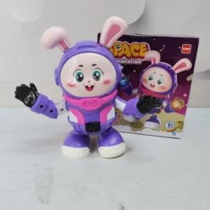 Dancing Space Bunny Toy for Kids – Musical Rabbit Robot with Colorful Lights, Sound & Interactive Movement