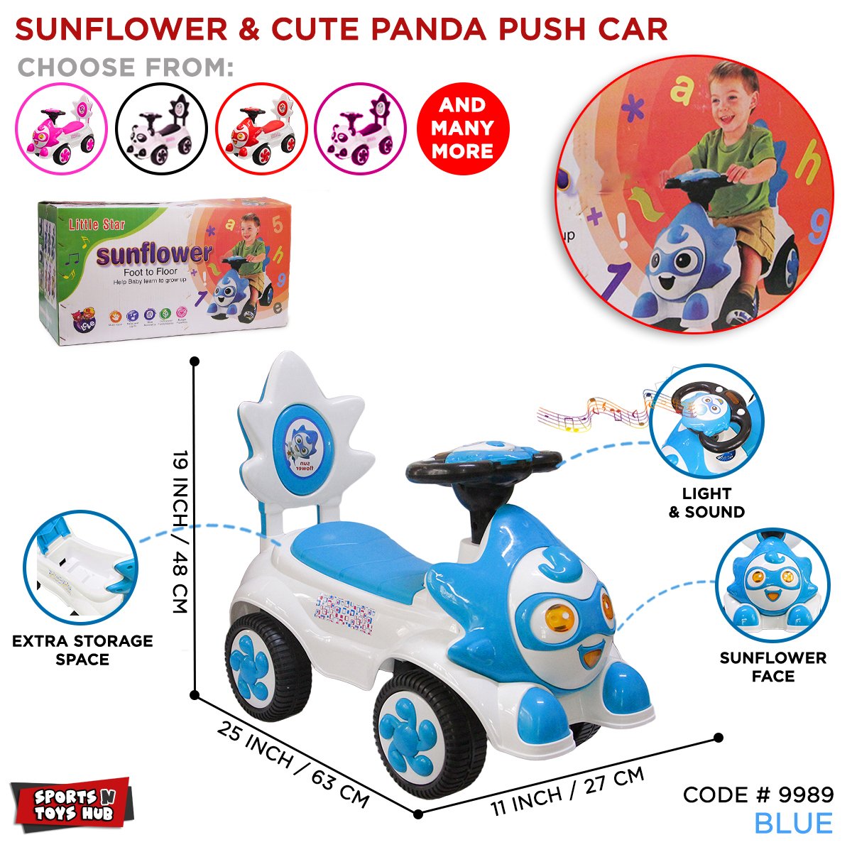Kids Ride-On Cartoon Car for Toddlers - Image 2
