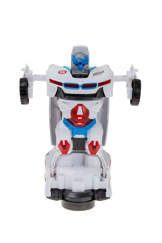 Battery Operated Robot Transforming Car Toy for Kids – 2-in-1 Deform Robot & Sports Racing Car with Lights, Music & Transformation | Ages 3+ - Image 2