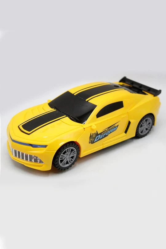 Battery Operated Robot Transforming Car Toy for Kids – 2-in-1 Deform Robot & Racing Sports Car with Lights, Music & Transformation | Ages 3+ - Image 2