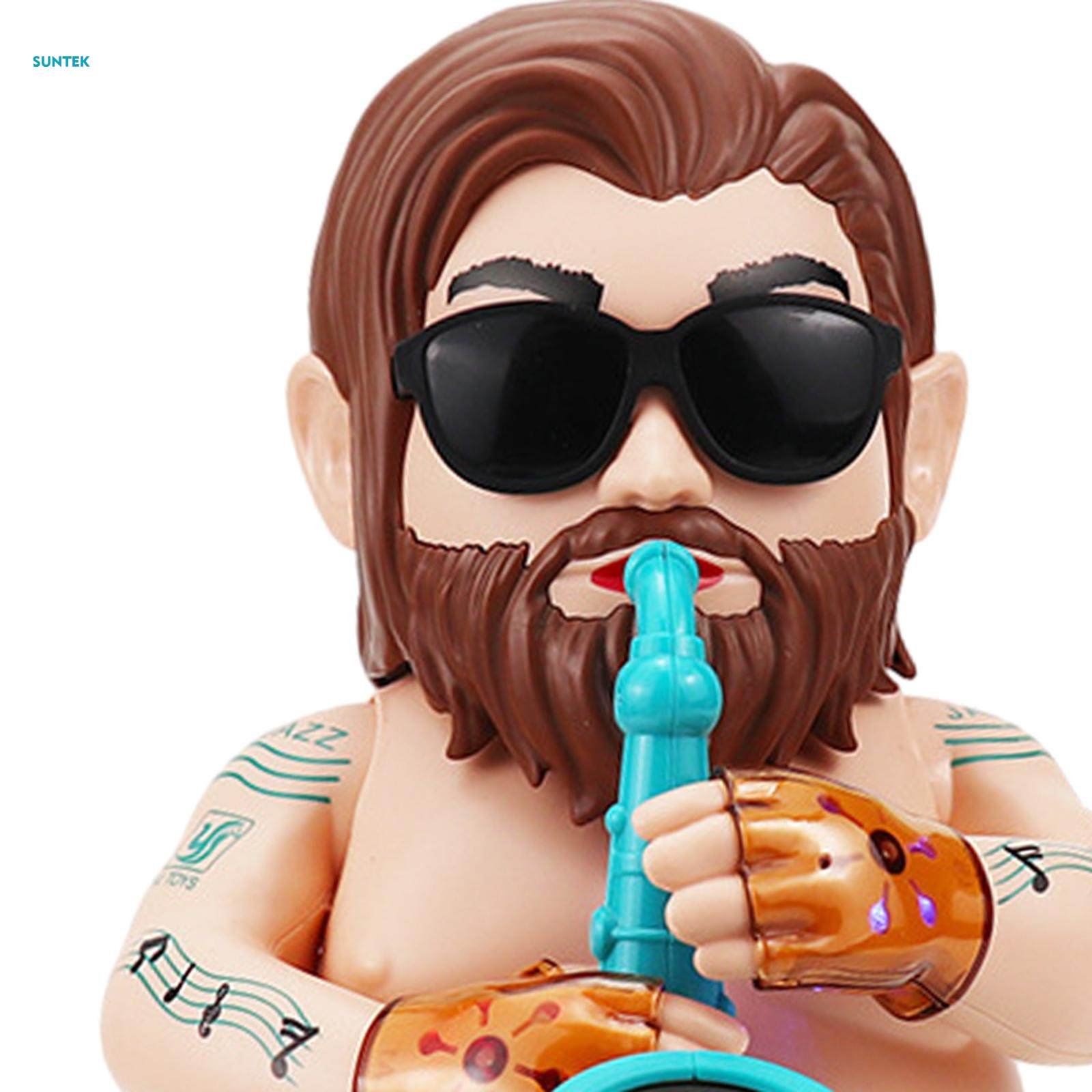Dancing Saxophone Musician Toy with Body & Arm Swing, Flashing Lights, and Music – Interactive Animated Sax Player Doll - Image 4