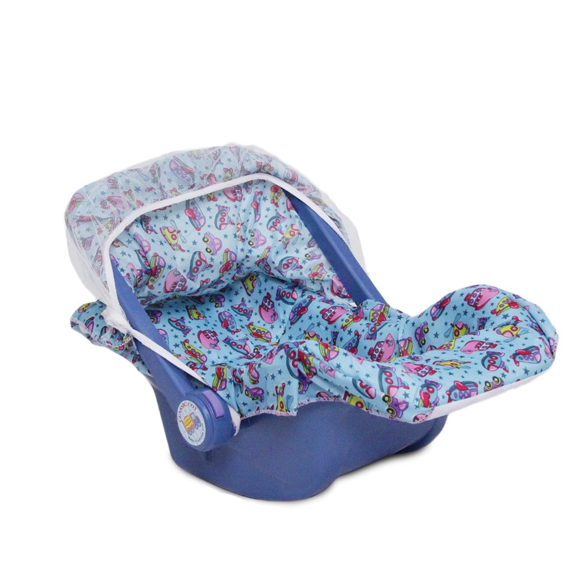 Classic Multi-Use Baby Carry Cot & Car Seat with Safety Mosquito Net | Newborn Portable Rocker, Sleeping Carrier & Feeding Chair with Storage